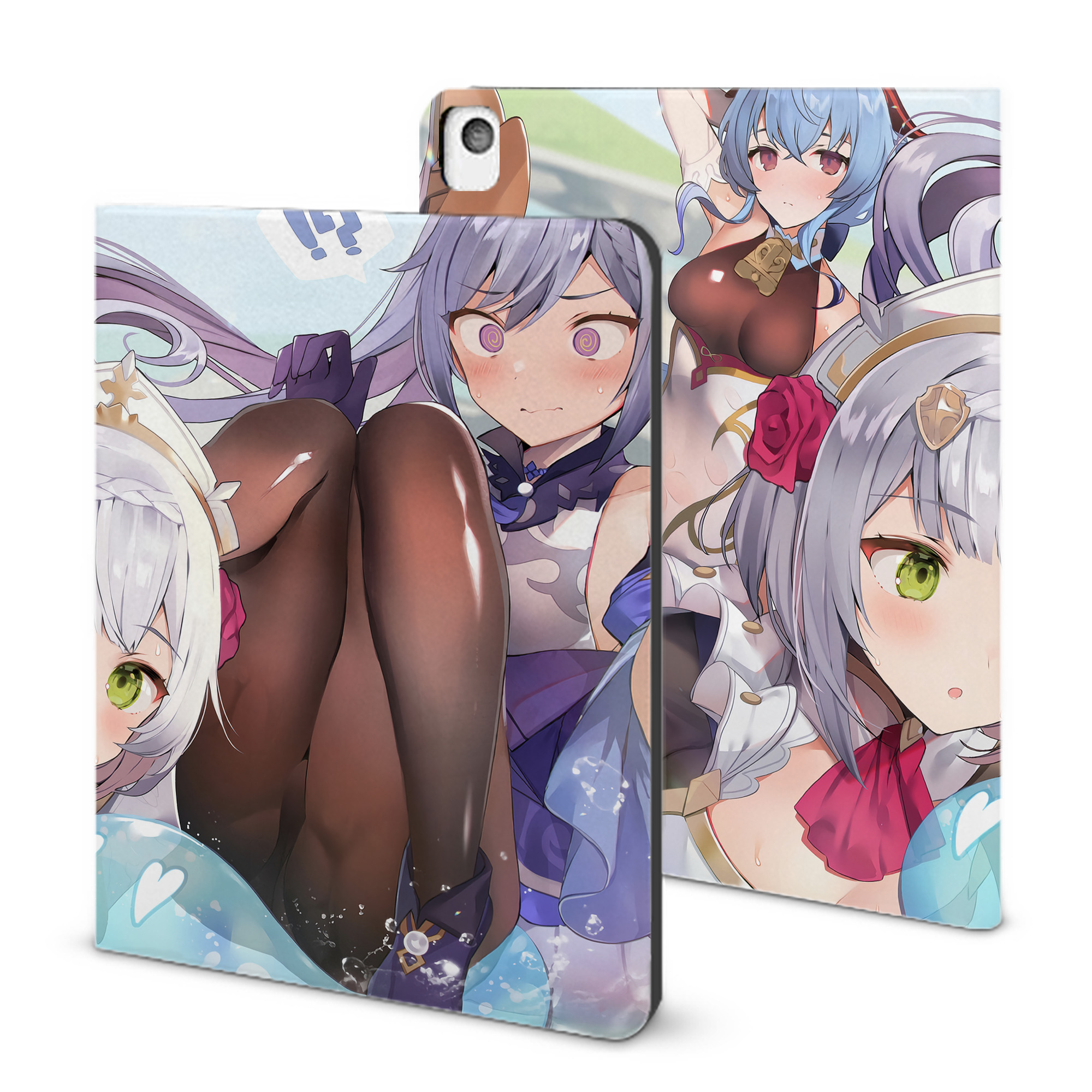 げんし神 genshin IPadケース ペンホルダー付き ブックスタイルデザイン